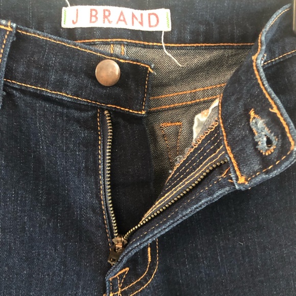 J Brand Dark Slim Jeans Cigarette Leg Size 28 Low Rise Y2K style - Picture 6 of 11